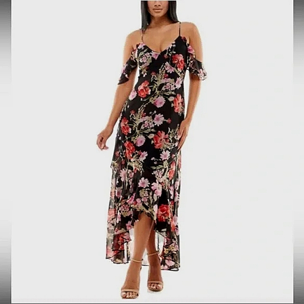 Women Small Kohl's Floral Off Shoulder Dress